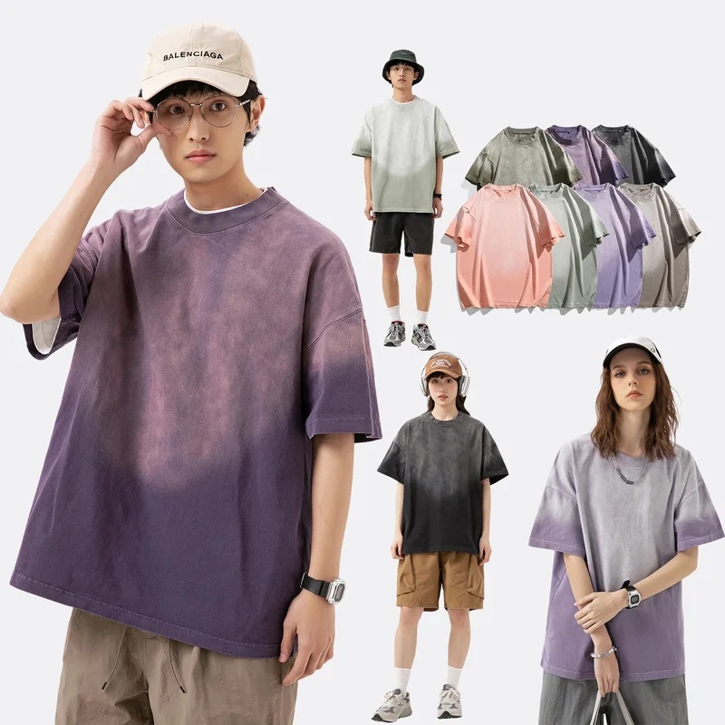 Vintage Fashion T Shirts - 300g High Quality Cotton Tshirt Men