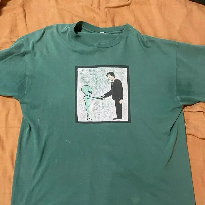 Band Tee Faded 90S - 90s Helmet Band T Shirt Alien