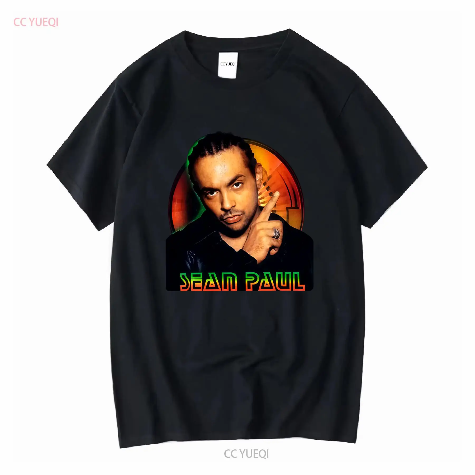 Vintage Fashion T Shirts - RAPPER Sean Paul black T shirt