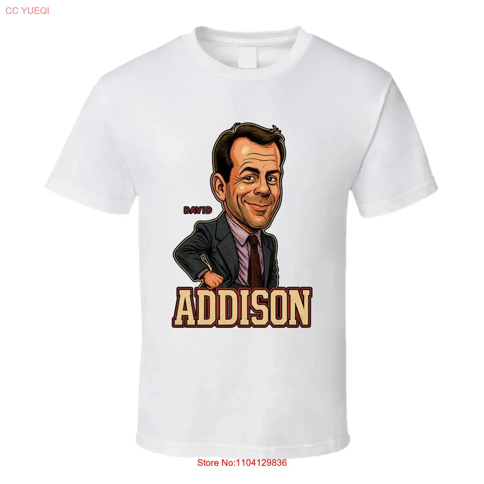 Vintage Fashion Tv - David Addison Moonlighting Tv Series Caricature