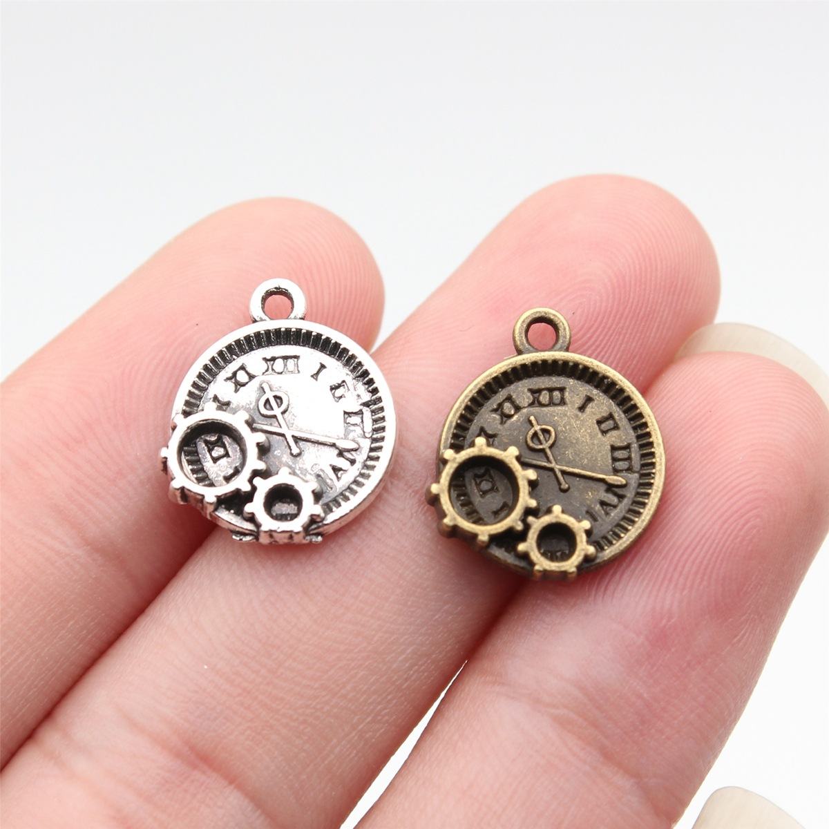 Vintage Fashion Jewelry - WYSIWYG 10pcs 16x14mm 2 Colors Antique