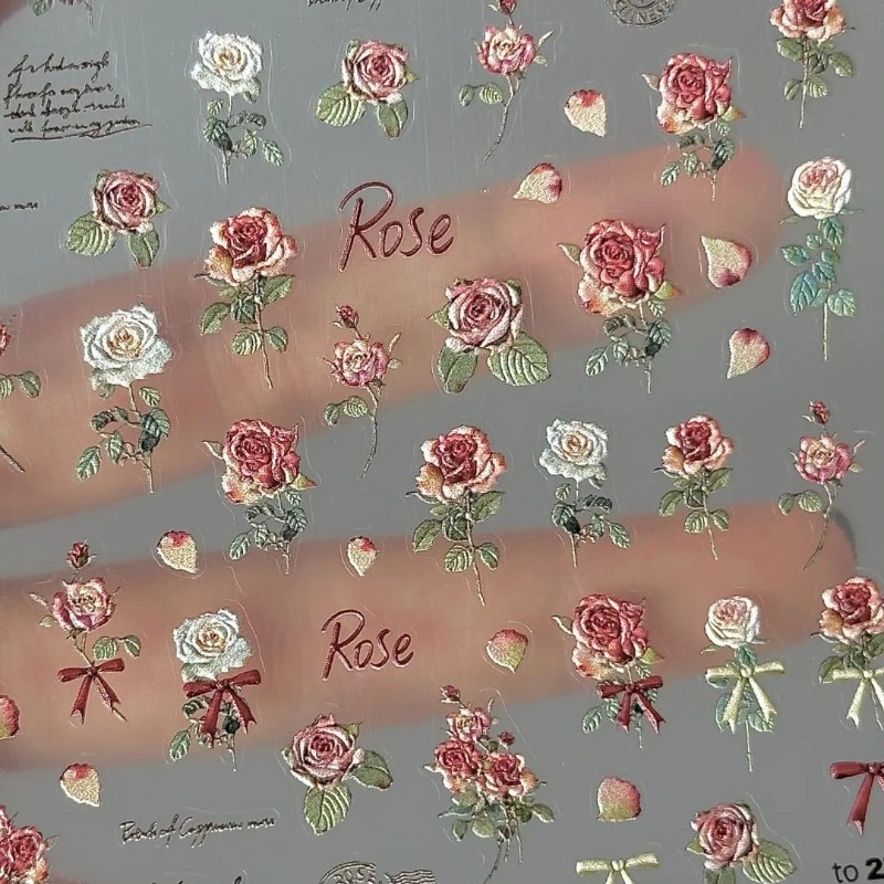 Vintage Fashion Magazine - 5Pcs Ins Retro Rose Sticker High