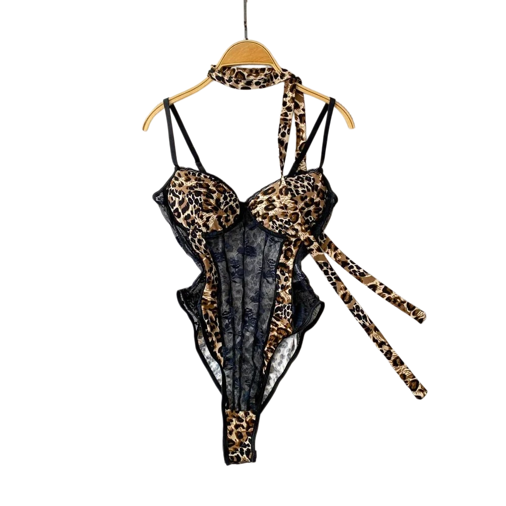 Vintage Fashion Necklace - Women Hotsweet V-neck Leopard Slim Vintage