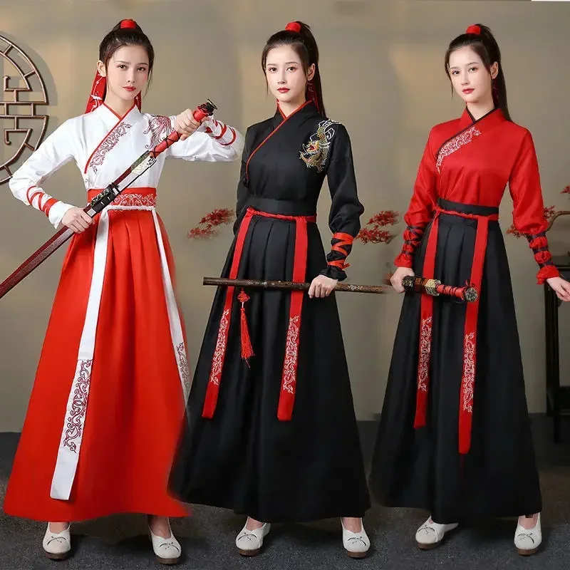 Vintage Fashion In Chinese - Modern Hanfu Women Top Skirt 2