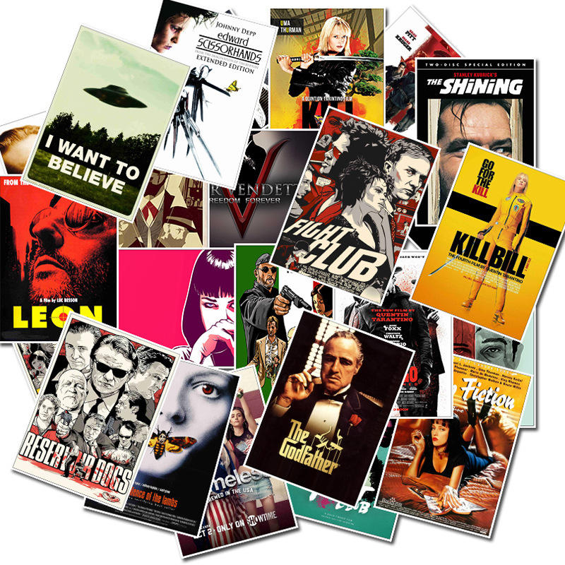 Vintage Fashion Magazine - 25PCS Classic Movie Posters Stickers Pulp