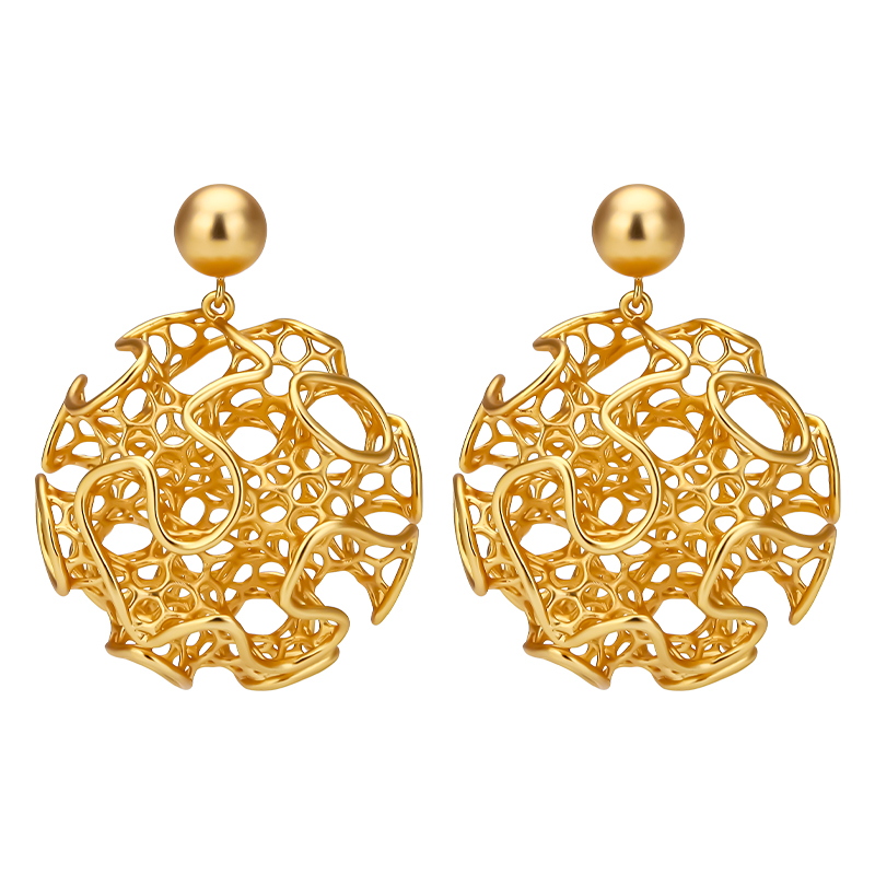 Vintage Fashion Websites - IVOG Round Vintage Earrings For Women