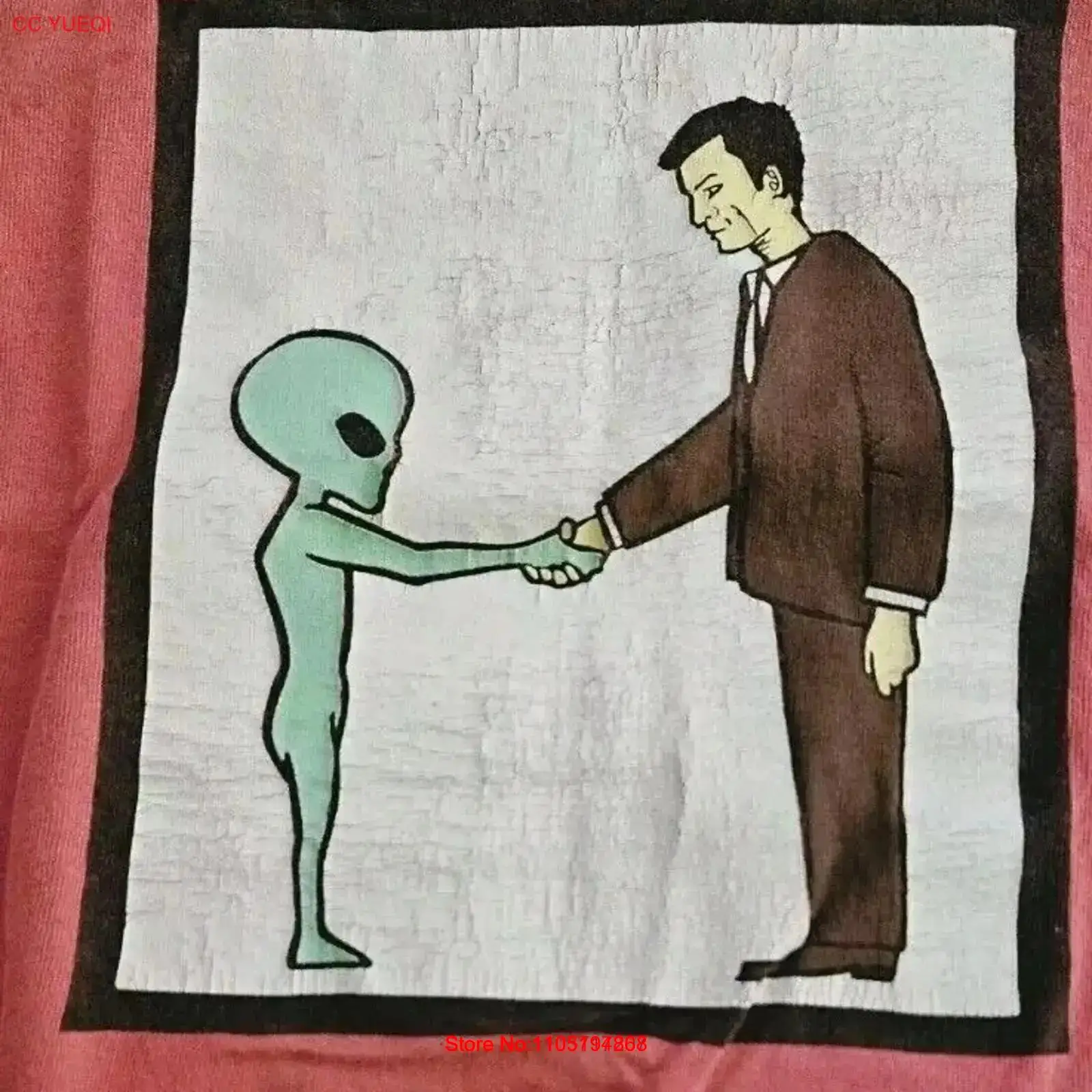Band Tee Faded 90S - Rare Vintage 90s 1994 Helmet Alien