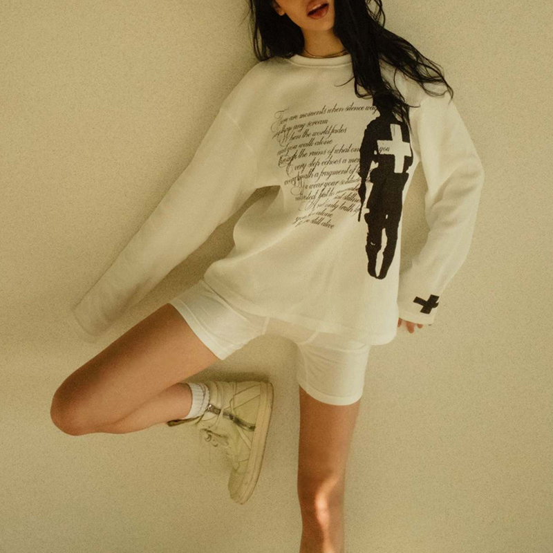 Vintage Fashion T Shirts - Fashion Harajuku Autumn Street Trend Vintage