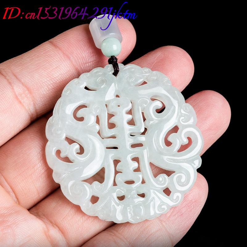 Burmese Jadeite Dragon Pendant - Vintage Fashion Necklace 评论和价格