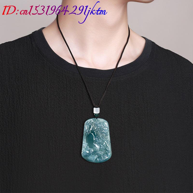 Natural Burmese Jadeite Scener - Vintage Fashion Necklace 评论和价格