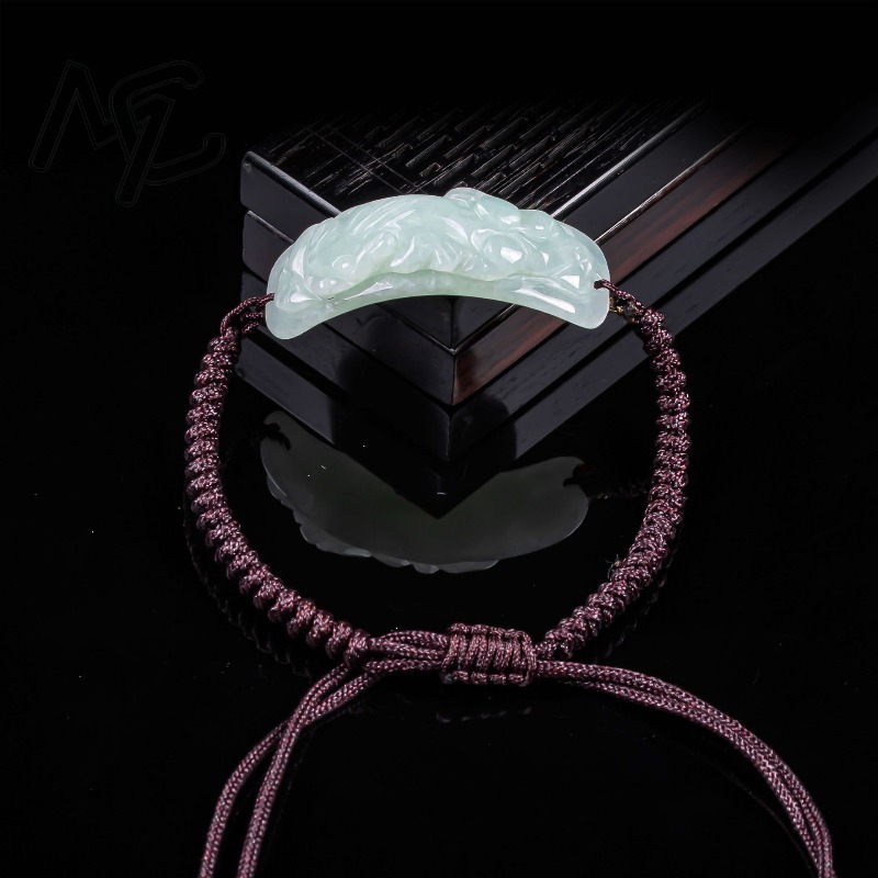 Burmese Jadeite Pixiu Bracelet - Vintage Fashion Jewelry 评论和价格