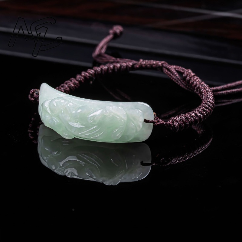 Burmese Jadeite Pixiu Bracelet - Vintage Fashion Jewelry 评论和价格