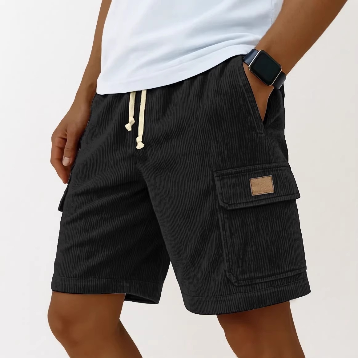 Men's Corduroy Shorts 2026 Men - Vintage Fashion Eu 评论和价格