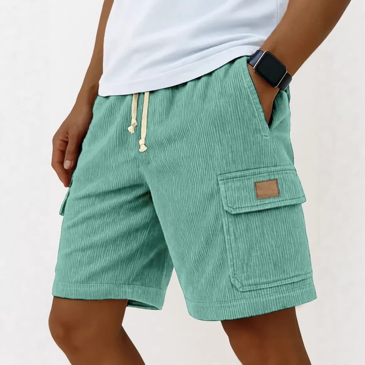 Men's Corduroy Shorts 2026 Men - Vintage Fashion Eu 评论和价格