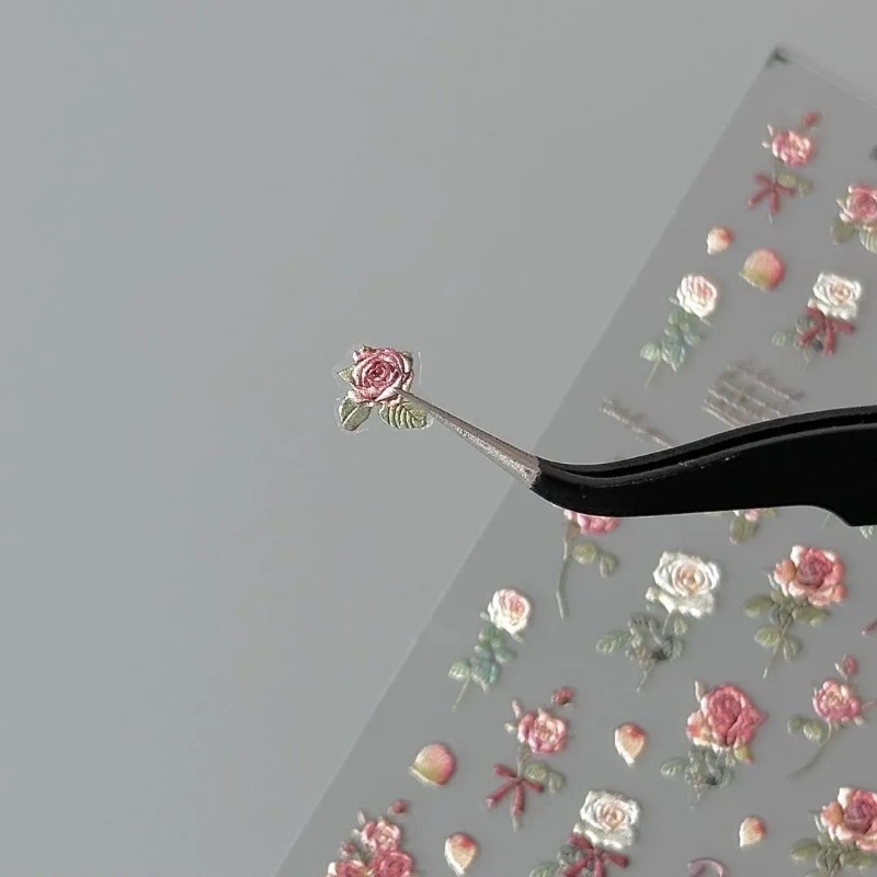 5Pcs Ins Retro Rose Sticker Hi - Vintage Fashion Magazine 评论和价格