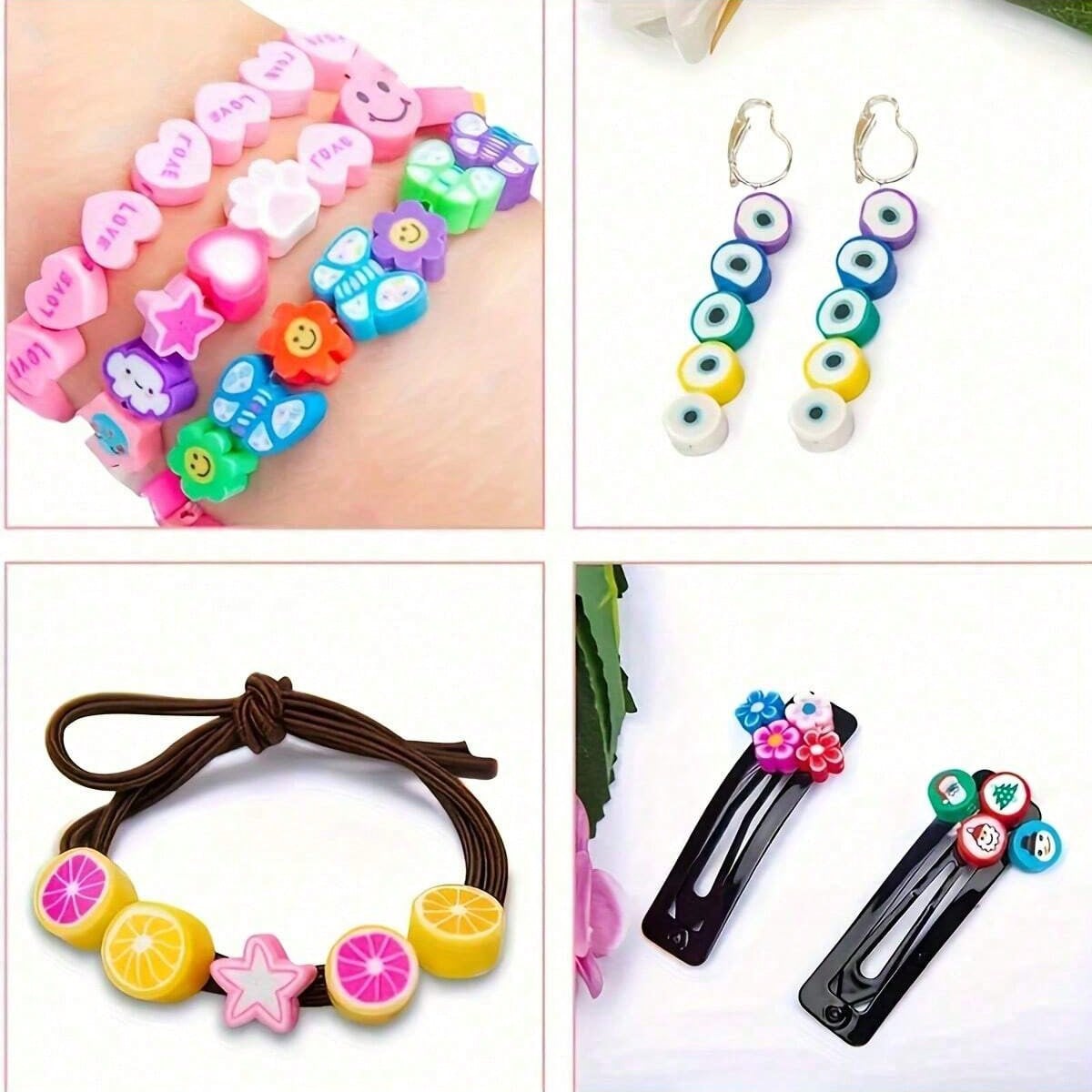 1450/1200/250pcs Polymer Clay  - Vintage Fashion Necklace 评论和价格
