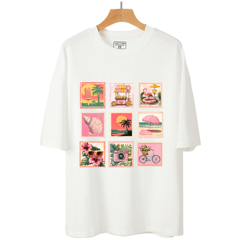 7cm Pink Retro Stamp Heat Tran - Vintage Fashion Magazine 评论和价格