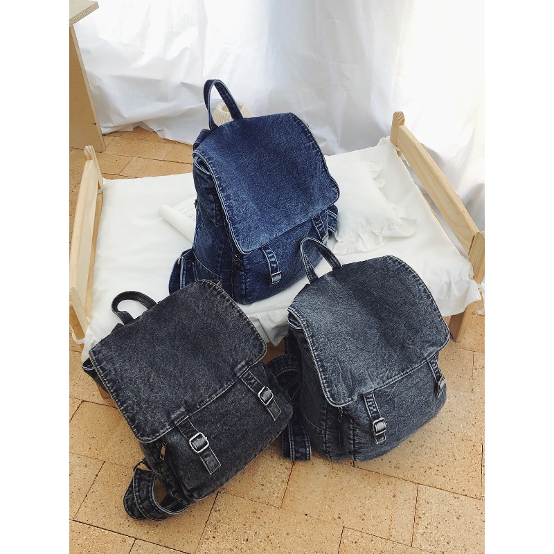 Vintage Denim Backpack For Wom - Vintage Fashion Books 评论和价格