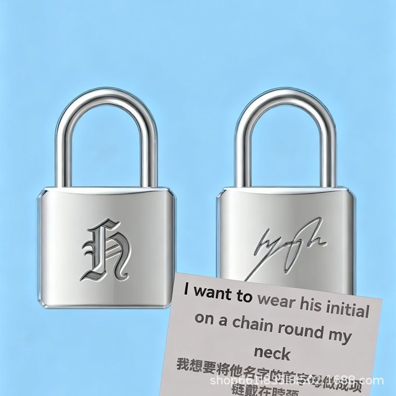 Ashionable Creative Metal Lock - Vintage Fashion Necklace 评论和价格