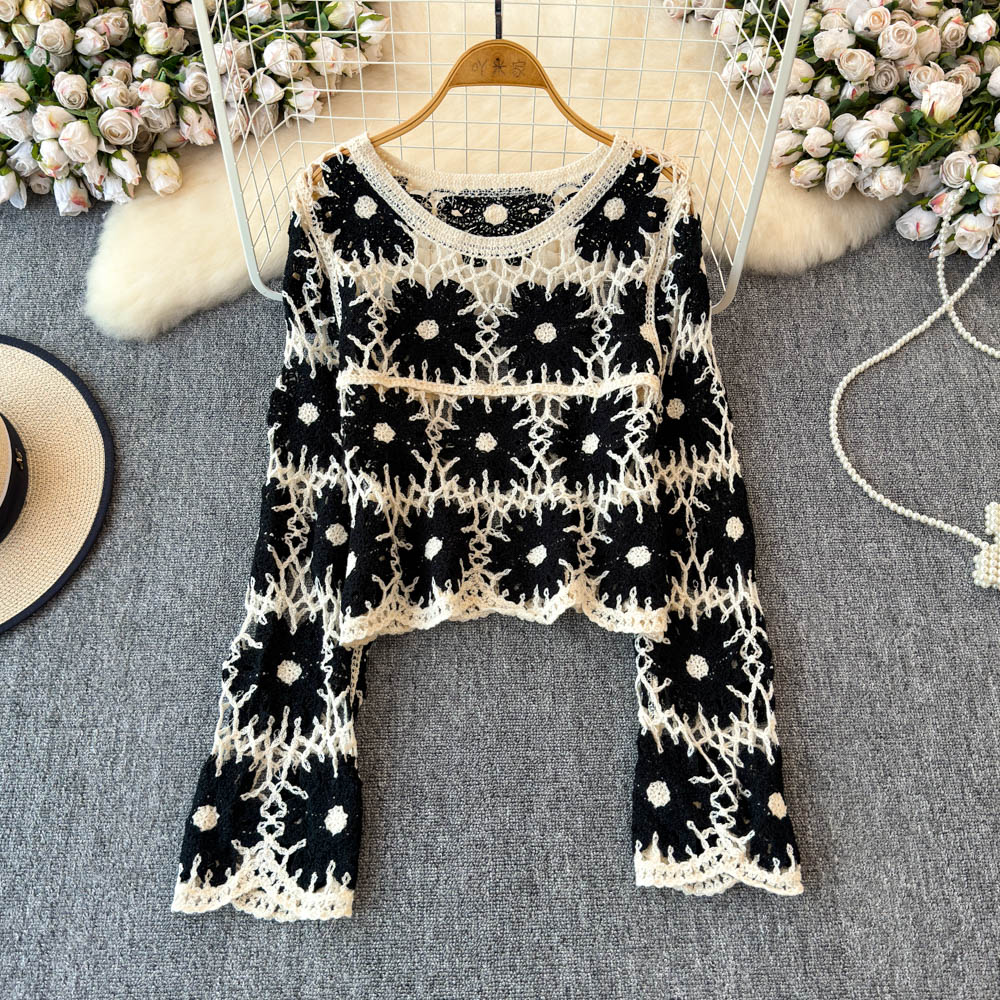 Floral Crochet Top for Women L - Crochet Top Boho 评论和价格