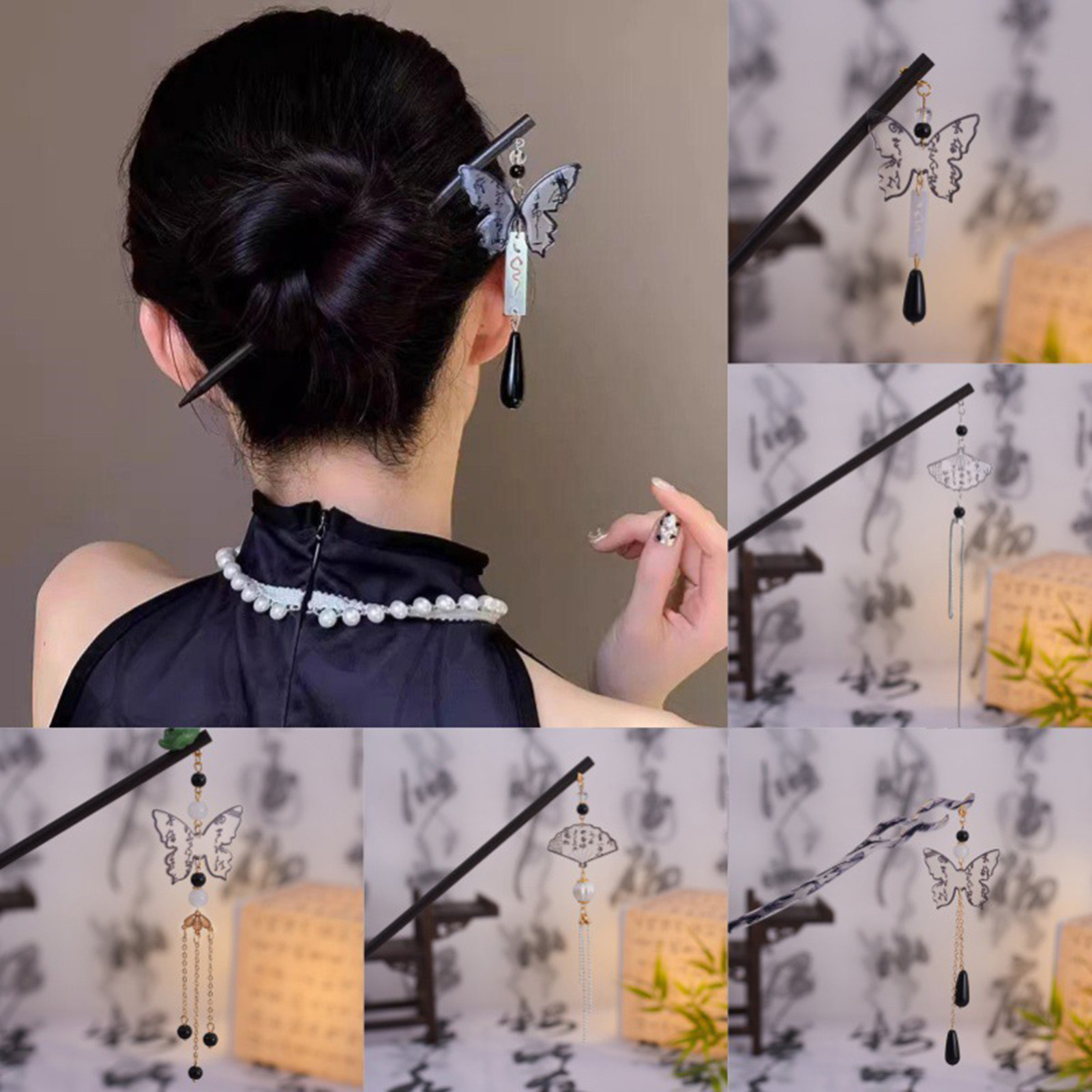 Vintage Wooden Hairpin For Wom - Vintage Fashion In Chinese 评论和价格