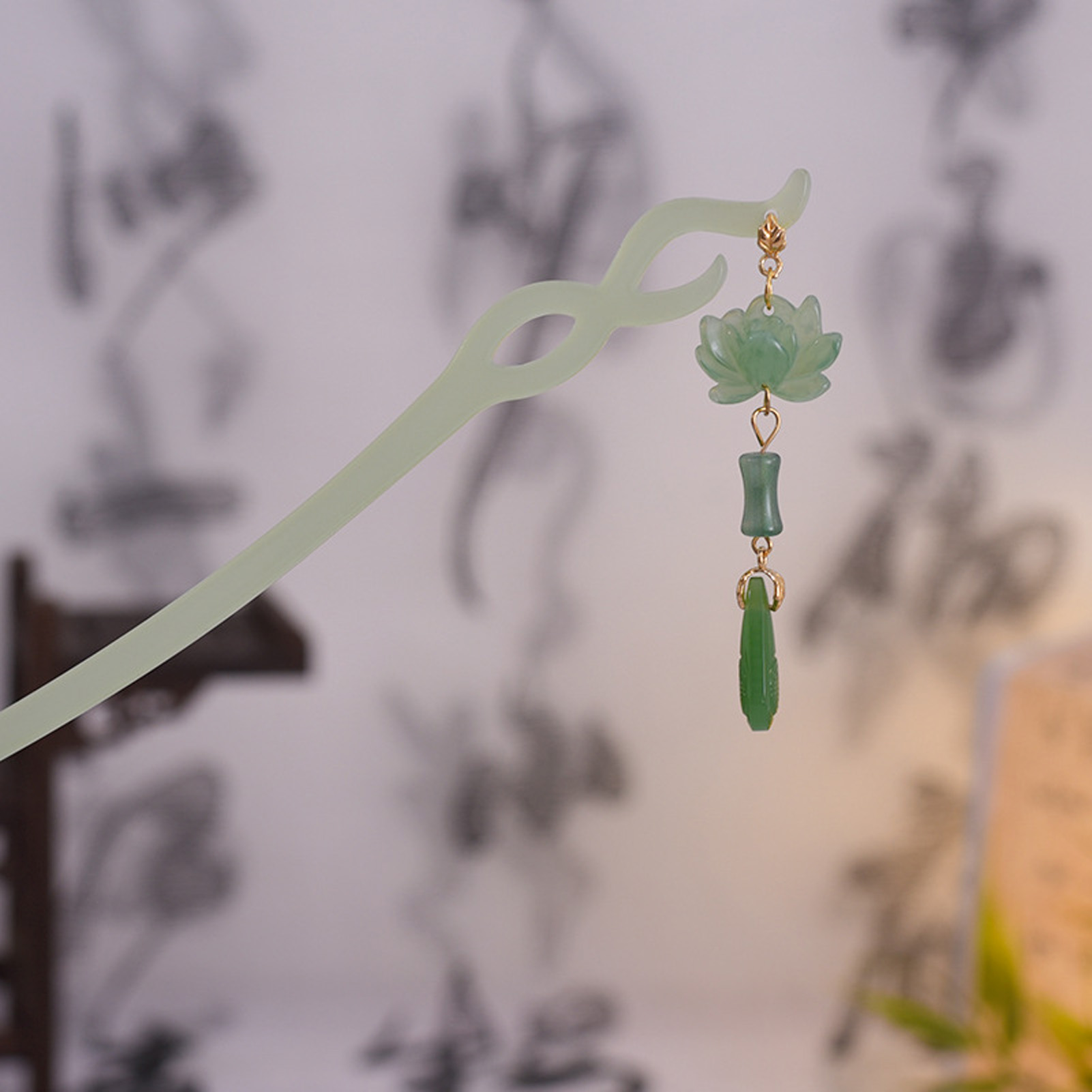 Vintage Wooden Hairpin For Wom - Vintage Fashion In Chinese 评论和价格