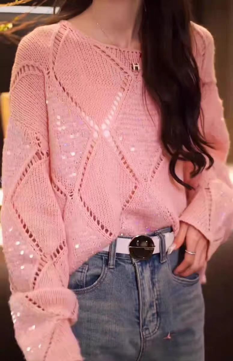 Women's Boho Chic Long Sleeve  - Crochet Top Boho 评论和价格