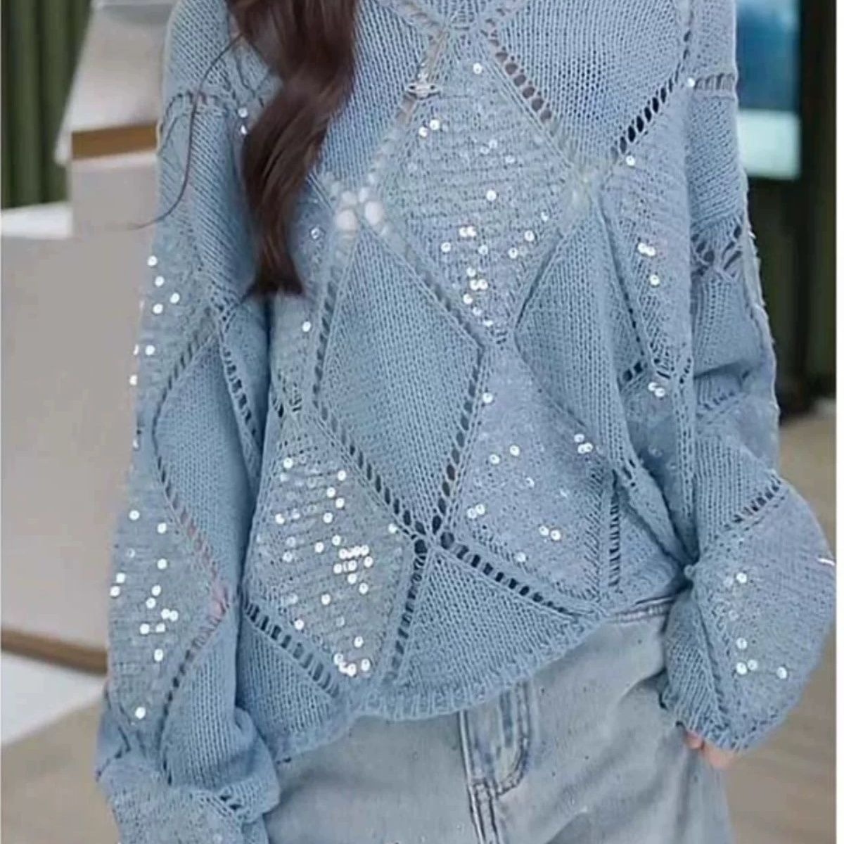Women's Boho Chic Long Sleeve  - Crochet Top Boho 评论和价格