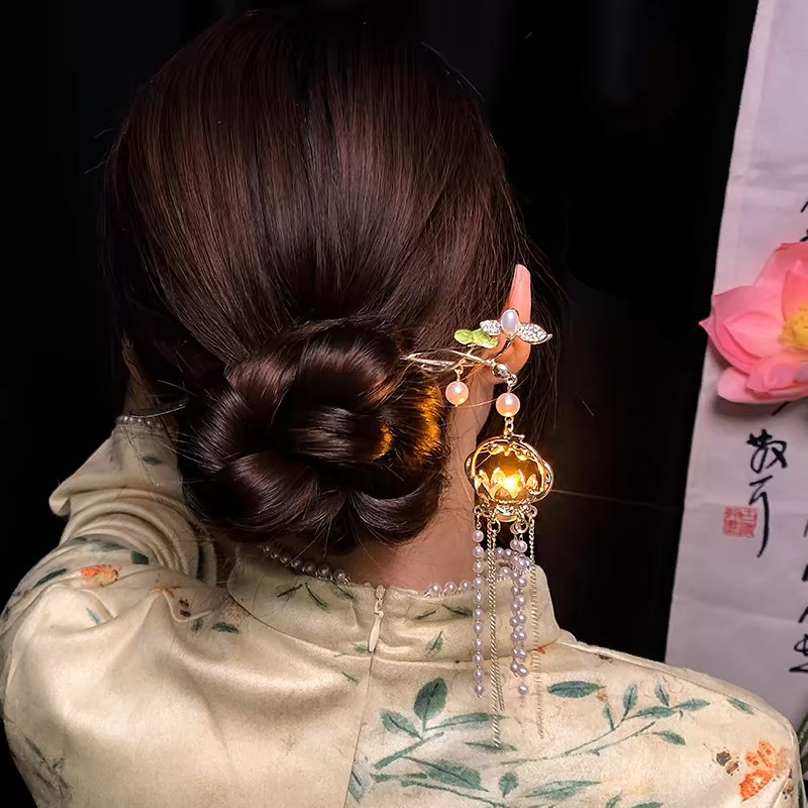 Luminous Flower Hairpin For Wo - Vintage Fashion In Chinese 评论和价格