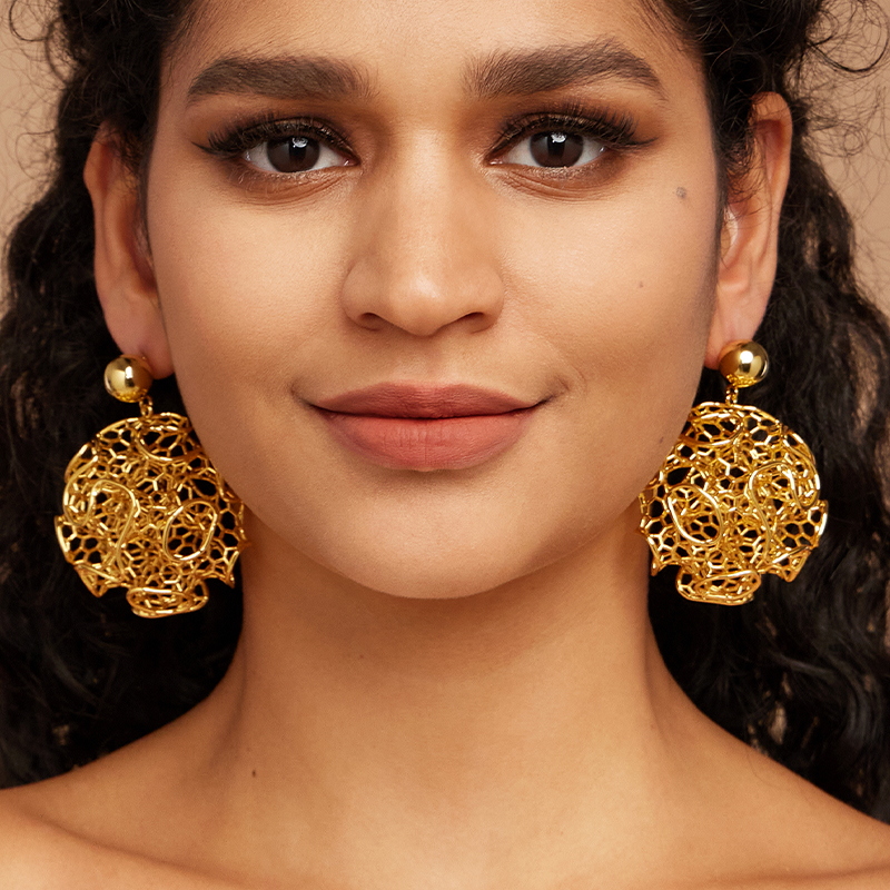IVOG Round Vintage Earrings Fo - Vintage Fashion Websites 评论和价格