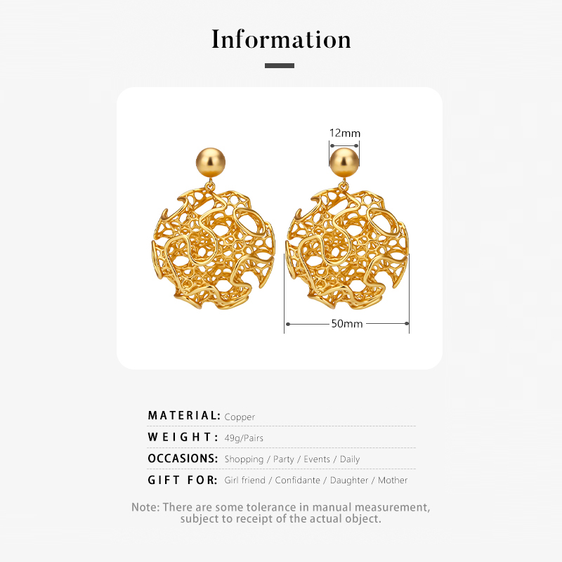 IVOG Round Vintage Earrings Fo - Vintage Fashion Websites 评论和价格