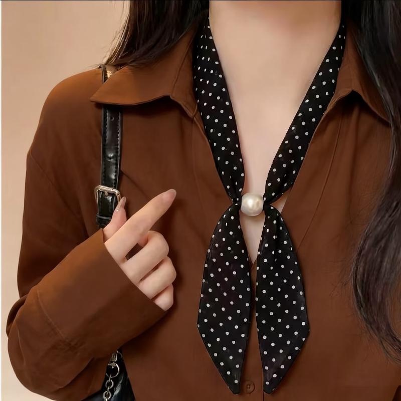 Vintage Polka Dot Chiffon Bead - Vintage Fashion Knitwear 评论和价格