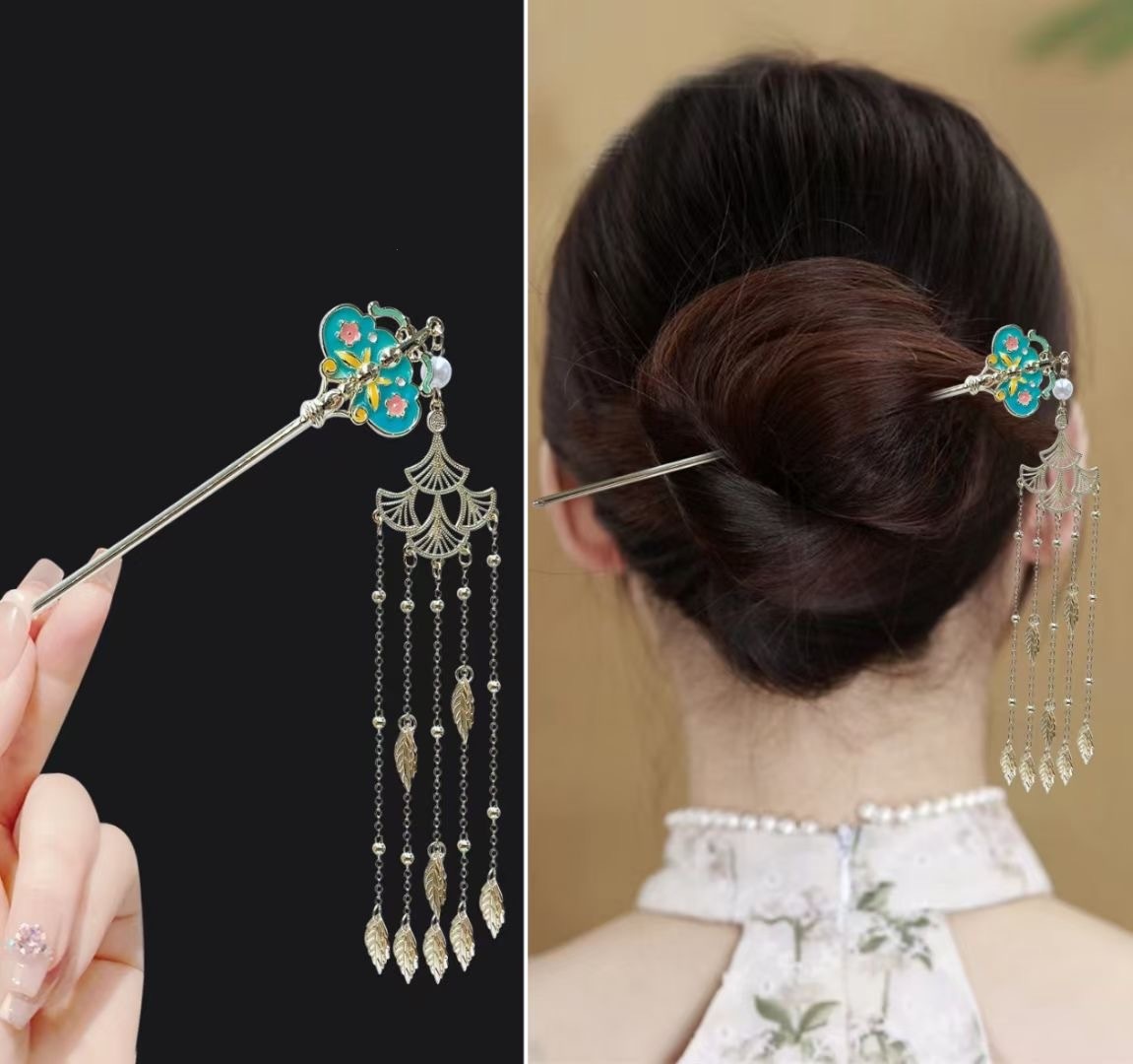 18cm Chinese Style Hairpin Ele - Vintage Fashion Jewelry 评论和价格