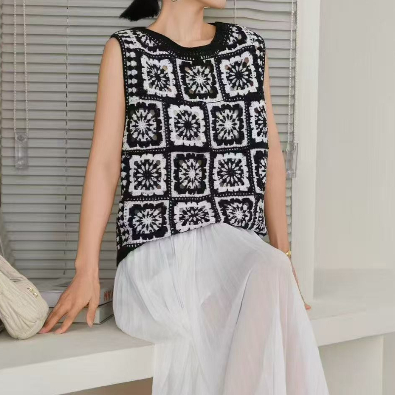 Granny Square Crochet Top Slee - Crochet Top Boho 评论和价格
