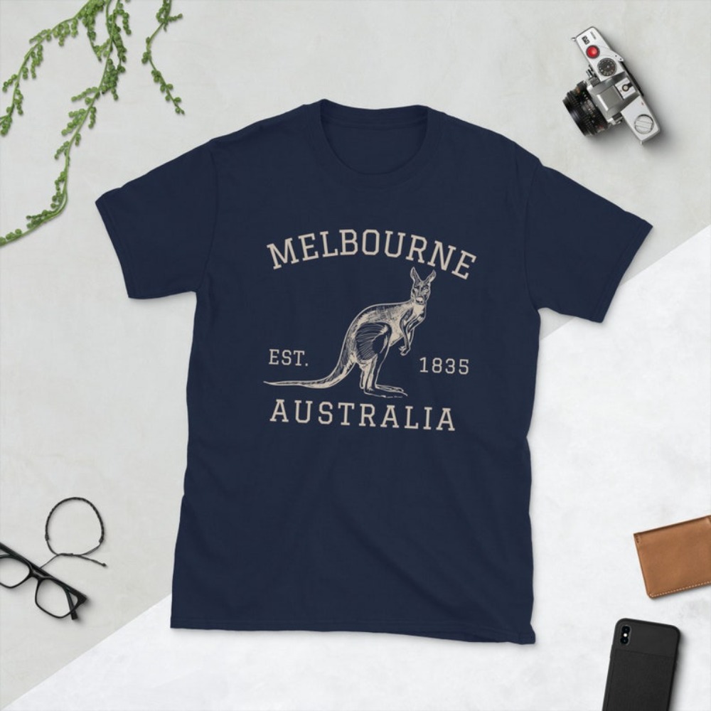 Melbourne Australia T-Shirt Au - Vintage Fashion Melbourne 评论和价格